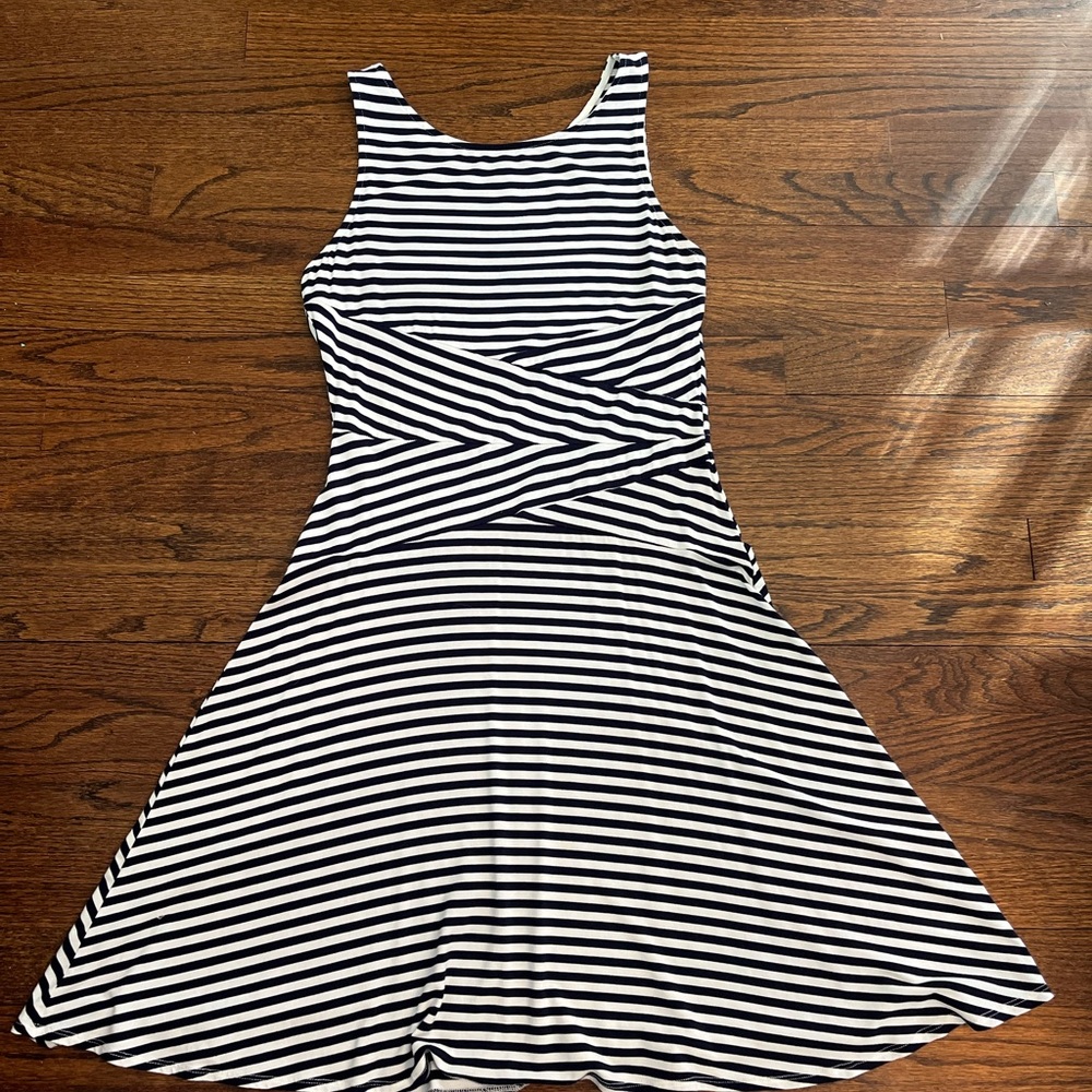 Market & Spruce Navy and White Striped Dress 👗